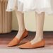 Princess Single Women's Ladle Square Head Flat Bottom Chicken Rolls Flying Woven Bean Knitted Boat Shoes Casual Large_vogvips.com