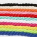 Shoelaces Source Pure Color Round Three Strand Cotton Rope 12mm Color Creative Ins Style White Shoes Suitable For Shoelaces_vogvips.com