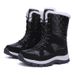 Snow Boots With Round Toe Artificial Long Plush Cotton Shoes For Women_vogvips.com