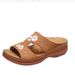 Large Size One Line For Women In Summer, Roman Style Shoes Sloping Heels, Thick Soled Sandals With Embroidered Flowers,_vogvips.com