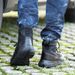Combat Boots Medium Tactical Boots Black Desert Boots Rubber Sole_vogvips.com