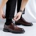 Men's Korean Wedding Groom Business Formal Brogue British Style Casual Leather Shoes Px25_vogvips.com