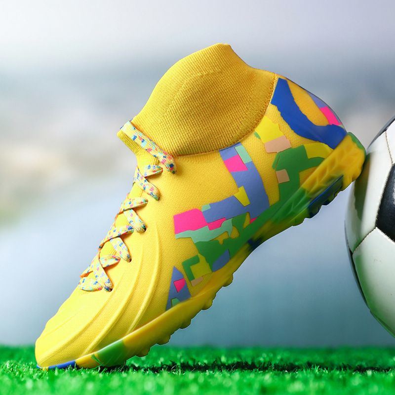 Youth soccer shoes Student lawn spikes men's and women's shredded nails shade training shoes_vogvips.com