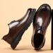Men's Trendy Casual Genuine Leather Cowhide Shoes Breathable Formal Thick Soft Soled Business British Style Odor Resistant_vogvips.com