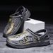 Men's Hole Oversized Slippers, Wrapped Beach Shoes, Men's Trendy Outdoor Sandals, Wearing Slippers Outside, Fashionable_vogvips.com