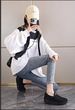 All Black Work Shoes Spring And Summer Long Stand Not Tired Feet Kitchen Small Black Shoes Platform Cake Rickety Shoes_vogvips.com