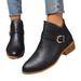 2025 Roman Short Women, New Autumn And Winter Large Size Chunky Heel Round Toe Ankle Boots For Women_vogvips.com