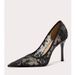 European And American Exy Women' Hoe, Tiletto High-heeled Hallow Pointed Toe 2026 New Meh Hollow Lace Ingle_vogvips.com