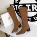 578-7 European And American Style Banquet Suede, Medium Chunky Heel, Fashionable, Simple, Versatile Women's High Boots,_vogvips.com