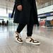 Men's Retro Leather & Suede Sneakers - Casual Lace-Up Shoes With Gum Sole, Versatile For Everyday Wear_vogvips.com