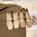 Square Head Mary Jane Shoes Women's Shoes Spring And Autumn Thick Heel With French Style Skirt Temperament Versatile_vogvips.com