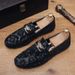 SHLIANG Four Seasons Men's Casual Loafers Big Size Non Slip Soft British Style Fashion Slip On Shoes Flat Driving Shoes For Male X0069_vogvips.com
