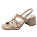 Beach Roman Open-toe Women, 2025 Summer New Model, Cross-cutout Back Strap High-heeled Sandals For Women_vogvips.com
