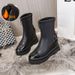 2025 Autumn New Short Boots, Over-the-Knee Height Increasing Wom's Shoes, Slim Fashion Front Zipper Long Boots For_vogvips.com