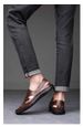 Men's Hole Shoes Embossed Crocodile Pattern Trendy And Soft Leather Driving Men's Shoes_vogvips.com