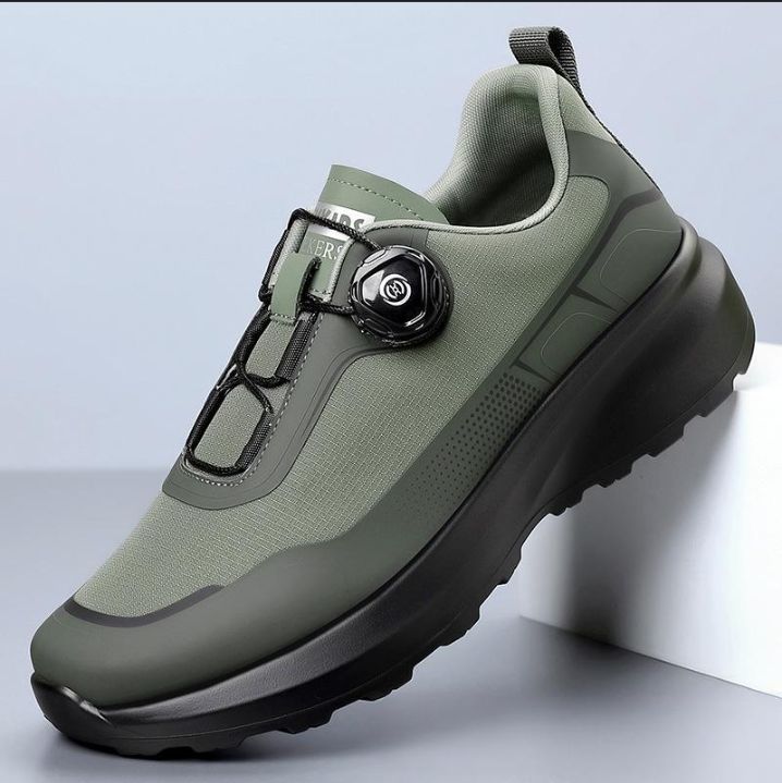 Athletic Shoes Men's Shoes Four Seasons Comfortable Thick Bottom Rotating Button Sports Shoes Men's City Outdoor Leisure Shoes Hiking Shoes_vogvips.com