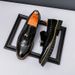 New Fashion Men's British Black Business Casual Loafer Shoes Daily Driving Office Leather Shoes One Foot Pedal Lazy Brown Banquet Dress Wedding Men's_vogvips.com