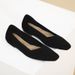 Princess Boat Soft Knitted Square Toe Single Women's Shoes Egg Roll Woven Flat Sole Loafers Breathable_vogvips.com