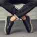 Euro Step Men's Leather 2025 Autumn New British Style Brogue Hollow Business Korean Trend Shoes_vogvips.com