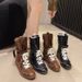 2025 New Versatile Casual Height-Increasing Martin For Women, British Style Round-Toe Lace-Up Sports Ankle Boots_vogvips.com
