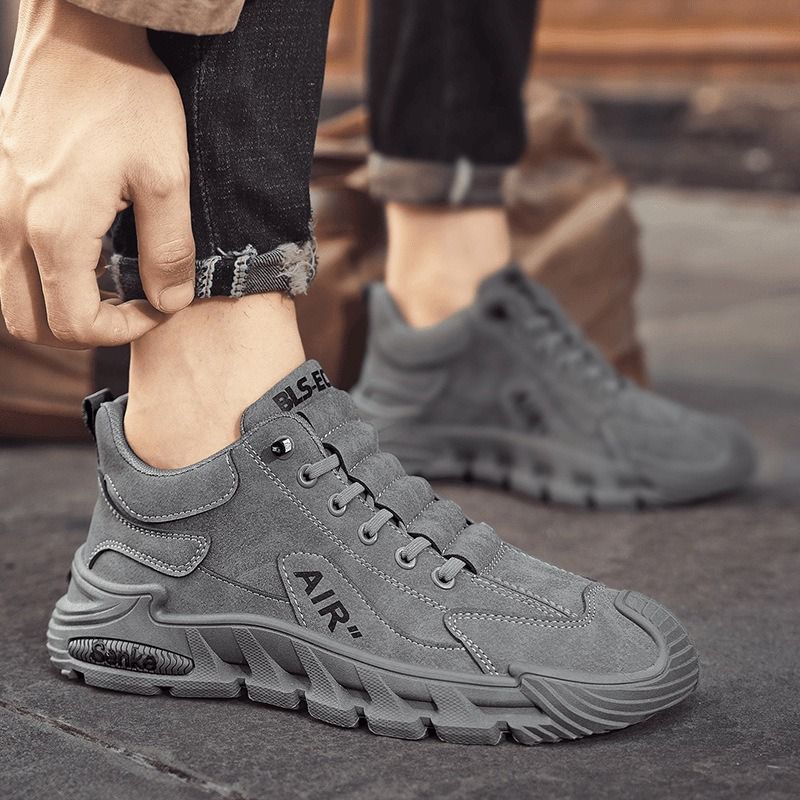 Men's Safety Shoes Anti Slip Wear Resistant Slip On Construction Site Work Spring Sports Casual Shoes_vogvips.com