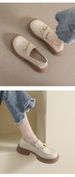 Platform Loafers Women's Retro One-pedal Small Leather Shoes Small College Style Single Shoes Women_vogvips.com