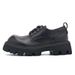 European Warm Series Autumn Winter Commuter Thick-Soled Height-Increasing Derby Men's Black Round-Toe British Style Large-Toe Work Casual_vogvips.com