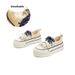Double Lace Canvas 2026 Spring New Versatile Thick Sole Sneakers Comfortable Casual Single Sports Shoes For Women_vogvips.com