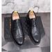 Euro Step Brogue Carved Men's Busins Casual Breathable Height-Increasing Leather British Style Pointed Toe Hair Stylist Work_vogvips.com
