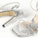 Cross-Border European And American Style Women's High Heels With Butterfly Decoration, Rhinestones, One-Strap Cross_vogvips.com