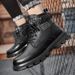 European Warm Series Snow Martin Winter Fleece Lined Thickened Men's British Style Work Boots Outdoor Cotton Shoes_vogvips.com