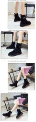 Martin Boots Autumn/Winter New Style Women's Versatile Boots, Thick-heeled Fleece Short Boots_vogvips.com