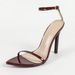 Women's Patent Leather Inline Ankle Strap Pointy Stiletto Sandals Women's Fashion Party Heels_vogvips.com