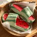XIXITIAO Summer Cute Platform Slippers For Women Fashion Cartoon Watermelon EVA Soft Indoor Outdoor Anti-slip Sandals_vogvips.com