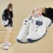 Daddy Shoes Female Student Sports Running Casual Shoes Platform Heightening Shoes_vogvips.com