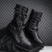 European Warm Series Men's Winter High-top Motorcycle British Style Martin Combat Boots Warm Metal Decorative Elements_vogvips.com