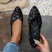 Women's Sequins 2025 Pointed Shallow Mouth Single Shoe Flat Bottom Casual Women's Shoes Big Size Bright Color Highlights_vogvips.com
