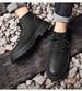 Big Yellow Boots Martin Boots Fleece Thermal Short Boots Medium Tube Large Size Boots Leather Splicing Casual Boots_vogvips.com