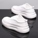 Men's Trendy Breathable Spring Summer White Sneakers Height Increase Casual Shoes Thick Sole Versatile_vogvips.com