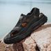 Plus-Size Stitched Hollow Breathable Mesh Shoes For Men, Breathable Outdoor Casual Men's Sandals, Hole Shoes_vogvips.com