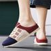 Men’s Lightweight Summer Sneakers Flyknit Mesh Upper PVC Injection Sole Slip-On Design Non-Slip Closed Toe Casual Footwear_vogvips.com