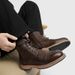 Retro Workwear Boots, English Leather Shoes, Martin Boots, High Top Shoes, Casual Leather Shoes, Goodyear High Top Leather Boots_vogvips.com