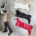 Women's Plus Size Lace Up Slouch Boots Winter Fashion European American Style Available_vogvips.com