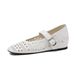 Cameido Mary Jane Shoes With Insole Summer Hollow Breathable Soft Sole And Upper One Strap_vogvips.com