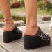 New Sequin Mesh Outside Wear Platform High Heels Fish Mouth Flip-flops_vogvips.com