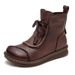 2024 Autumn Winter New Fleece Lined Thickened Cotton Sole Soft Surface Casual Women Short Boots Side Zipper_vogvips.com