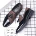 Mens 2024 New Casual Men Business Dress Leather Shoes Trend Versatile Loafers Pointed Toe Slip-On_vogvips.com