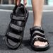 A Pair Of Fashionable Summer Simple Breathable Sandals, Wear-Resistant, Lightweight, Casual, Beach-Ready, Versatile_vogvips.com