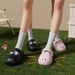 Cartoon Cat Slippers For Women Summer Outdoor Ins Style Home Thick Sole EVA Closed Toe Anti-Collision Hole Shoes For Women Beach_vogvips.com