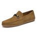 Leather Anti-velvet Leather Beanie Shoes Men's Casual Shoes Driver Shoes Large Size_vogvips.com